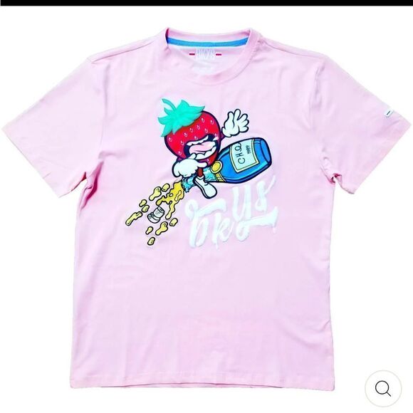 BKYS STRAWBERRY CHAMPAGNE TEE (LIGHT ROSE) small - Picture 2 of 7